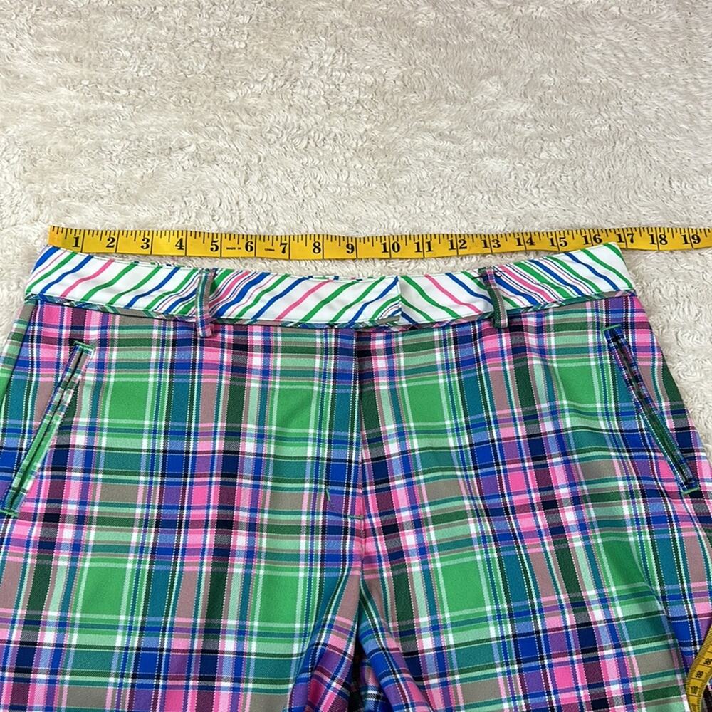 Lady Hagen pink and green plaid‎ golf shorts, size 10 - Picture 6 of 9